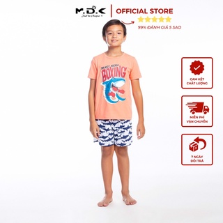 Bộ quần áo bé trai - Boxing Shark M.D.K - chất liệu cotton mềm mại, thoáng mát