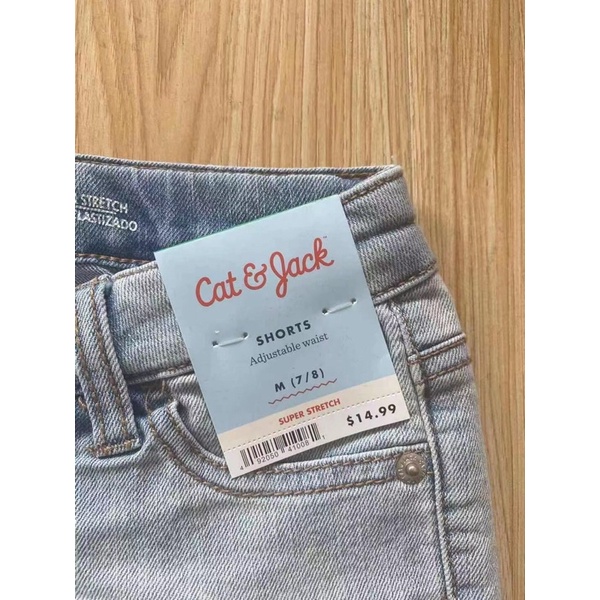 Quần shorts bò bé gái C&amp;J 4-16 tuổi Quần đùi jean bé gái Chất cotton denim xuất dư cao cấp 0621