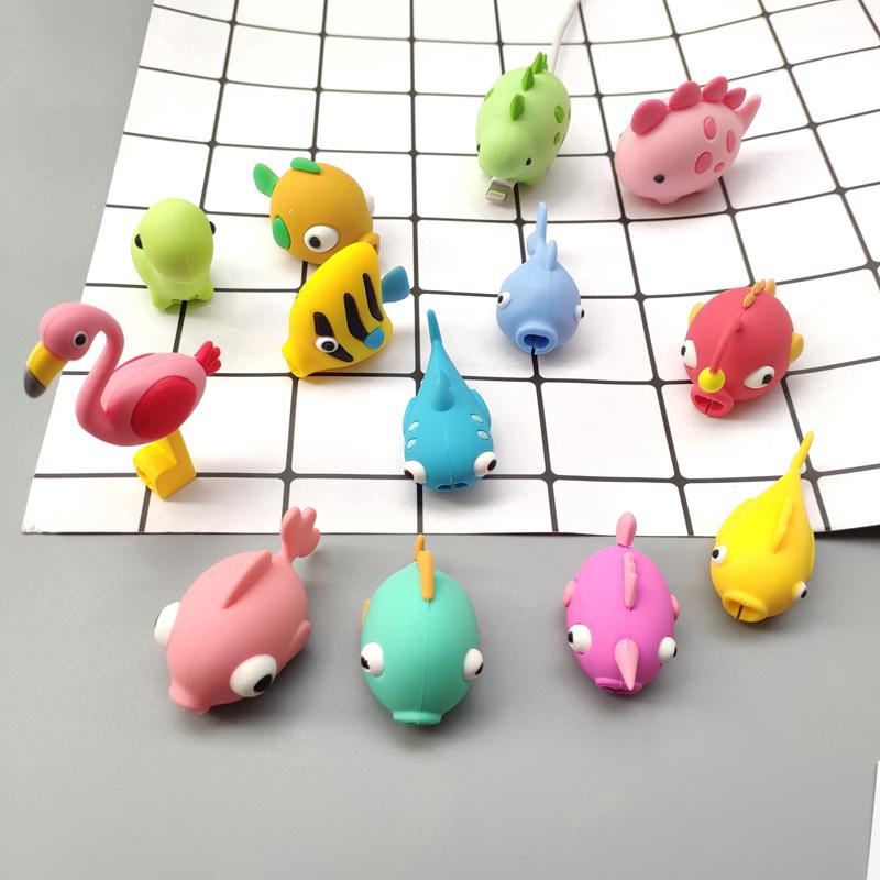 Cable bite Cute Animal cable protector for iphone usb cable Winder Charger Line Protection