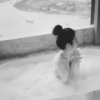 Tóc giả búi tròn cao cấp