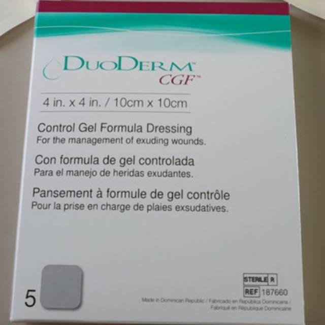 Convatec Duoderm Cgf 4in X 4in / 10cm X 10cm