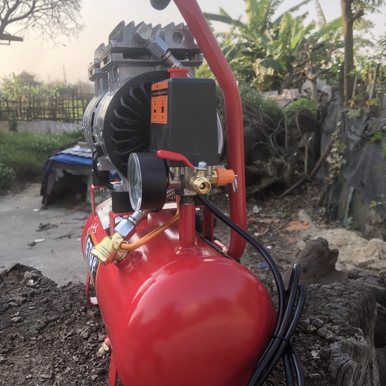 Máy nén khí không dầu 9l,máy bơm hơi etop chuẩn lõi đồng tự nạp ngắt không ồn