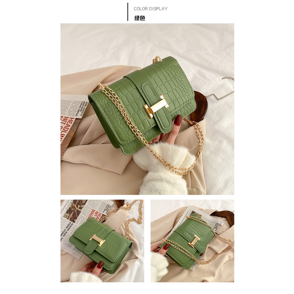 Túi xách nữ thiết kế nhỏ gọn phối dây xích thời trang Hàn Quốc cao cấp giá rẻ mã TX9