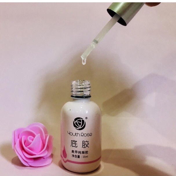 Base Top hoa hồng gel liên kết top phủ bóng cứng móng chuyên dụng cho làm nail, làm móng 15ml sơn liên kết mau khô