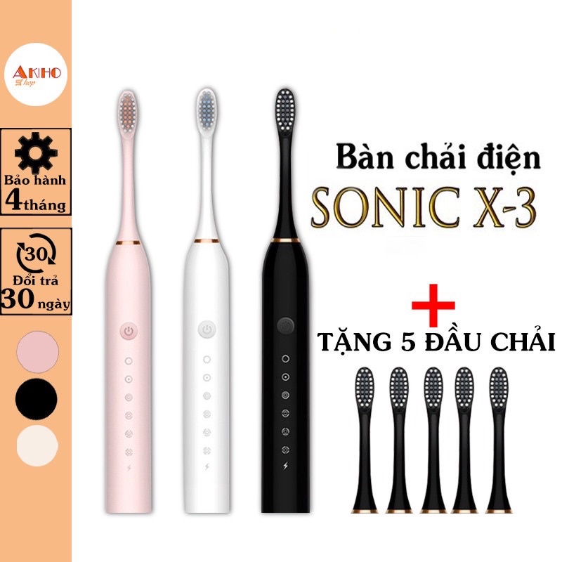 Bàn Chải Điện Cao Cấp Cho Người Lớn Lông Mềm Có 6 Chế Độ Cao Cấp Đem Lại Hàm Răng Trắng Sáng Cho Bạn