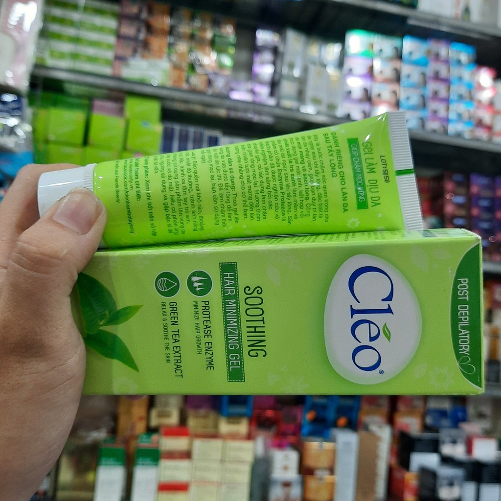 Gel làm dịu da sau tẩy lông Cléo - giúp chậm mọc lông 50g