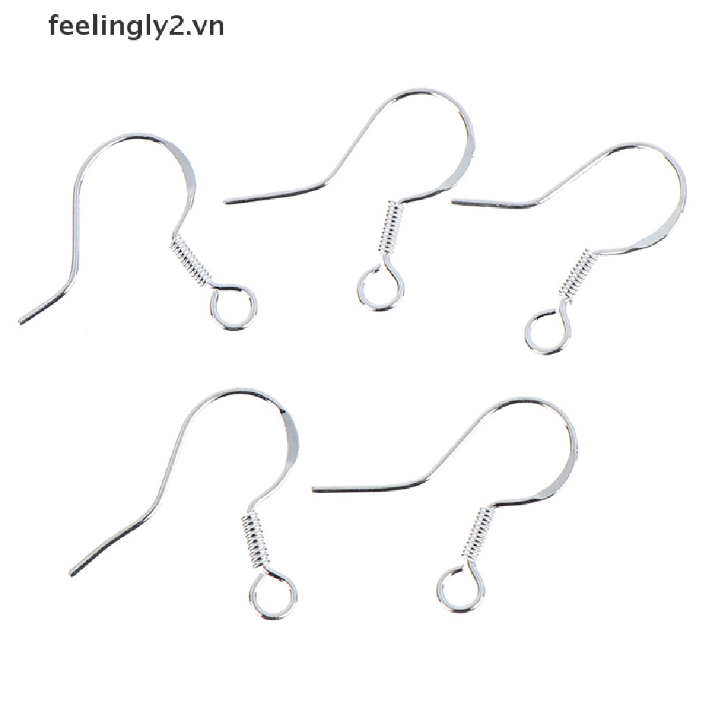 Bộ 50 Bông Tai Mạ Bạc Hình Quả Bóng DIY