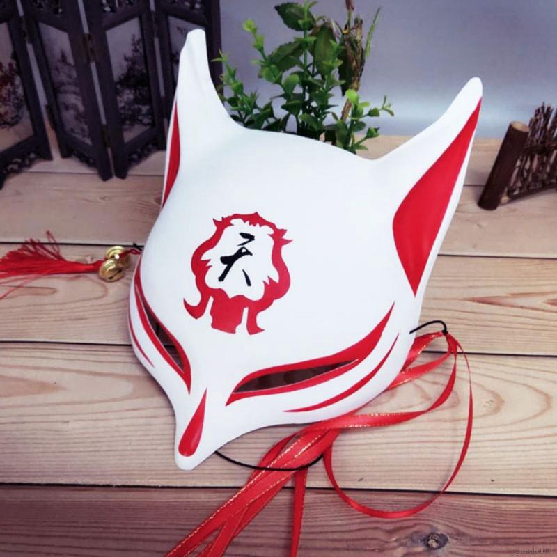 Mặt nạ PVC hình mặt mèo vẽ tay hóa trang phong cách Nhật Bản
