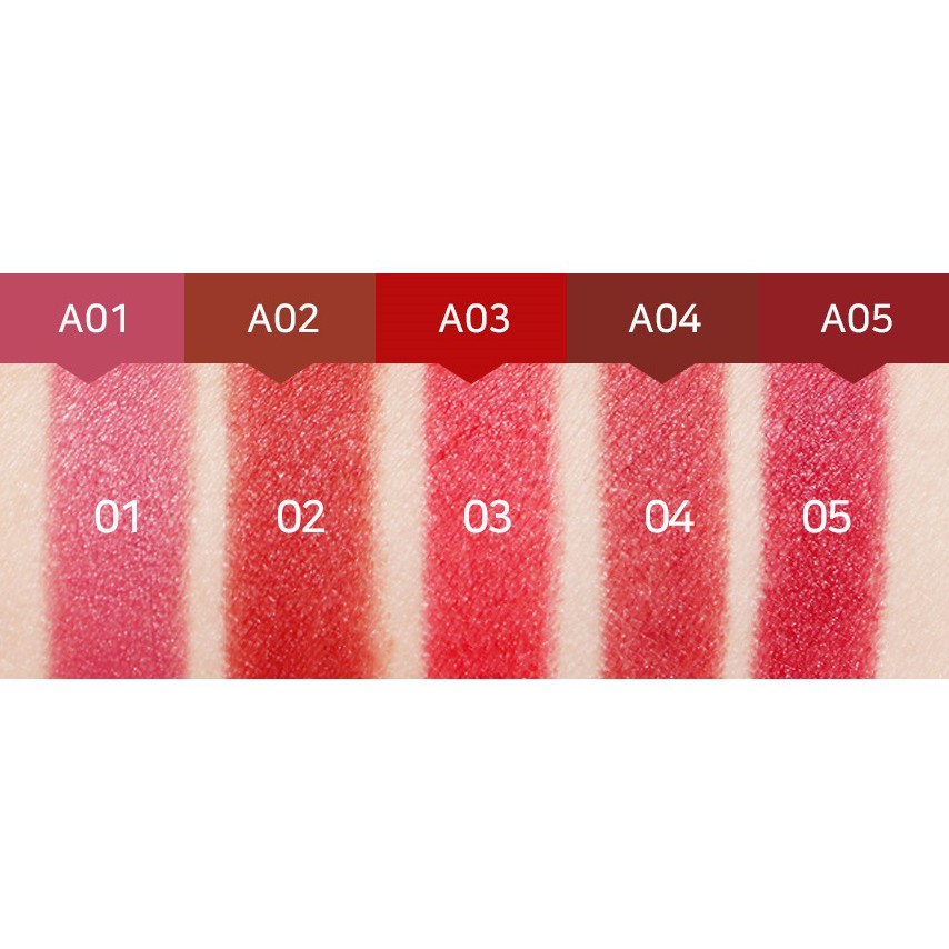 [A01-A05] Son lì dạng sáp siêu mịn môi RiRe Air Fit Lipstick 4g