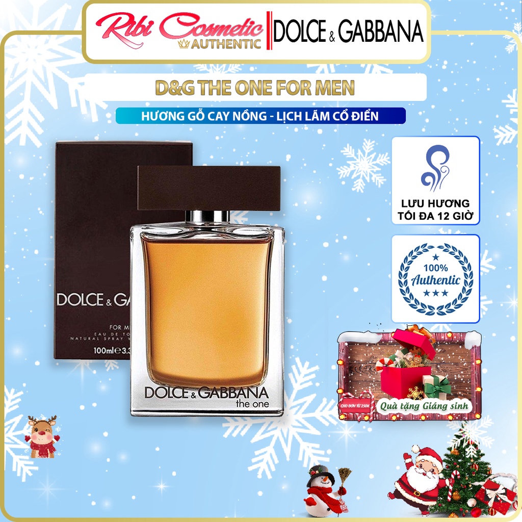 Nước hoa Nam D&G The One For Him Gã đàn ông Lịch lãm Góc Cạnh đầy Mê Hoặc