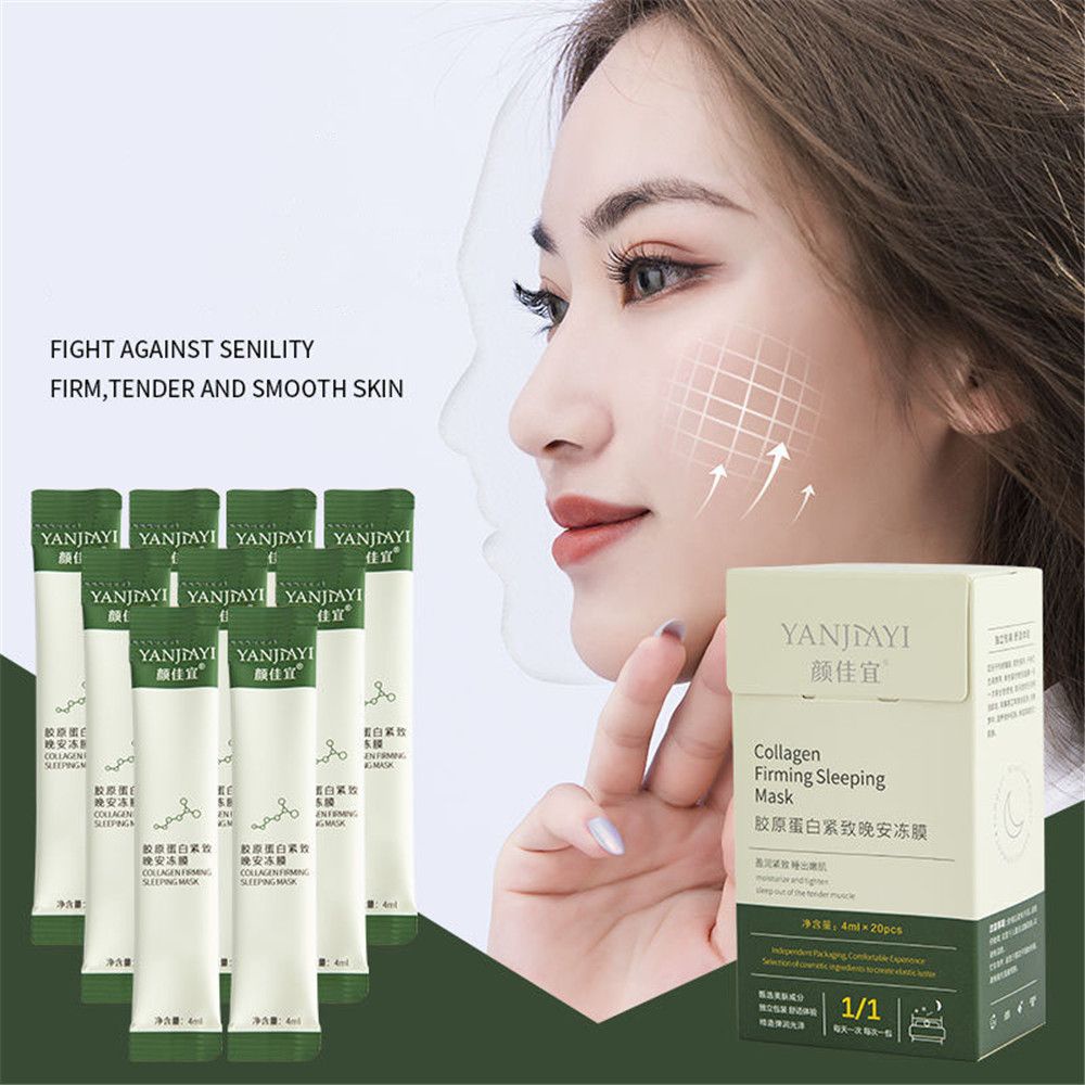Bộ 20 Mặt Nạ Thạch Collagen Se Khít Lỗ Chân Lông Dưỡng Ẩm Làm Săn Chắc Da