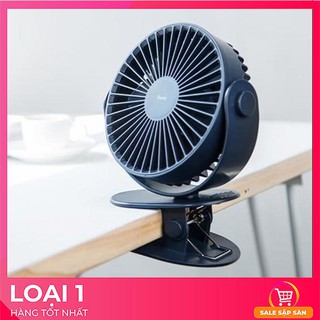 Quạt tích điện kẹp bàn mini