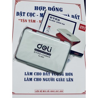 COMBO SỔ ĐẶT CỌC MUA BÁN NHÀ ĐẤT + LĂN TAY DELI