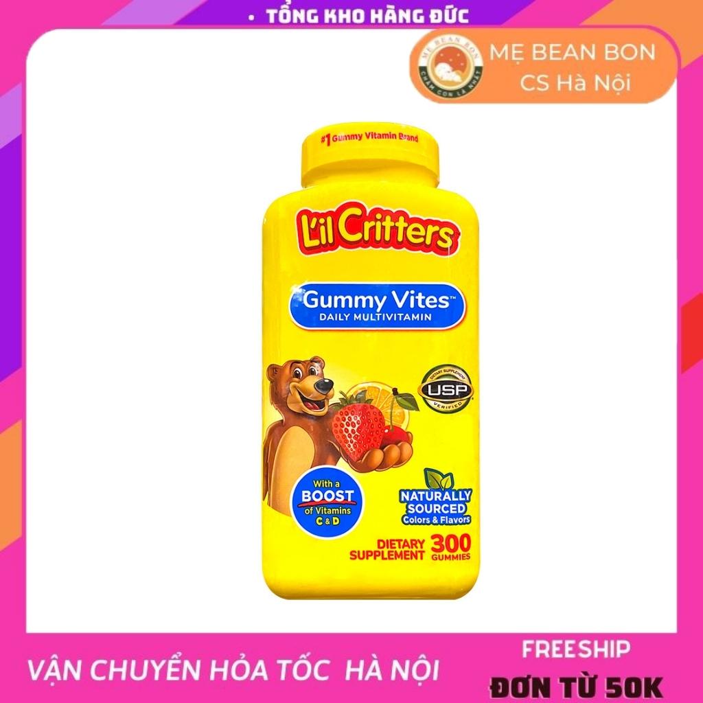 Kẹo gấu dẻo bổ sung Vitamin cho bé L’il Critters Gummy Vites Complete Multivitamin 300 viên của Mỹ