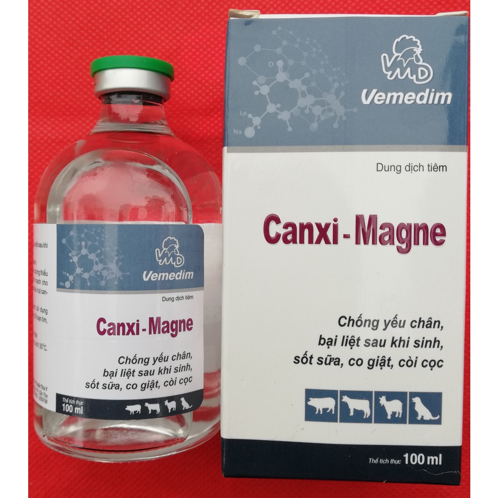 Các sản phẩm CALCI B12, Loại 100ml của các công ty RTD, công ty Vemedim; Bát ăn