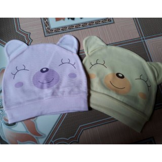 Combo 3 mũ nón cotton cho bé sơ sinh