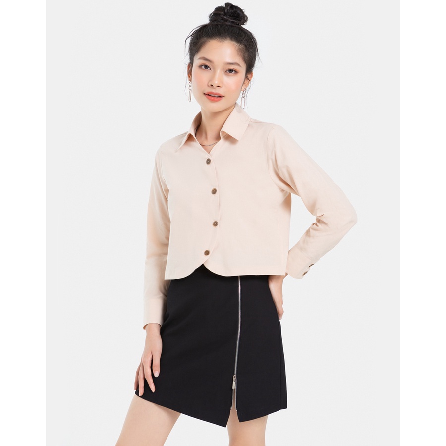 Áo Kiểu Dài Tai JUNO Vạt Tròn JNASM007