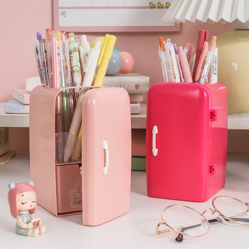 Hộp đựng bút để bàn đa năng sức chứa lớn kiểu dáng dễ thương