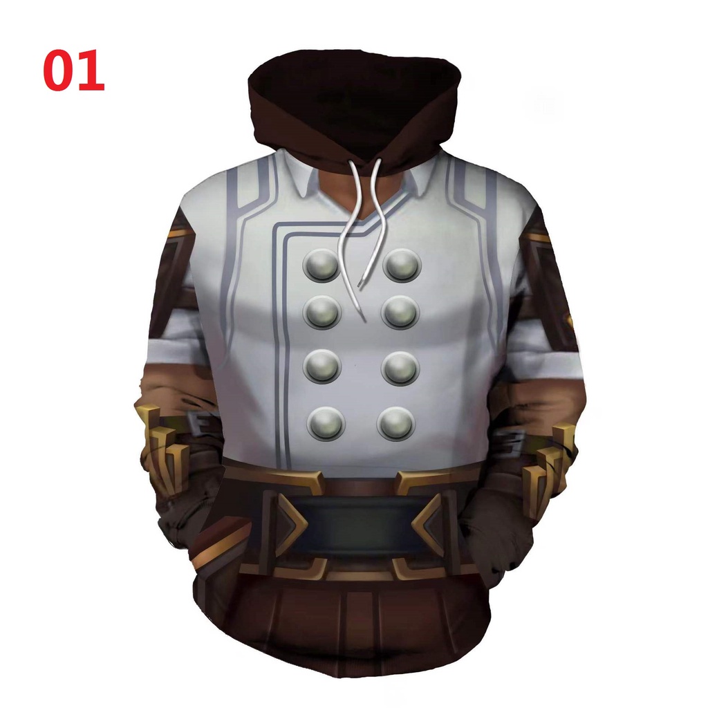 LOL Arcane Áo Hoodie in 3D Áo len unisex Áo khoác ngoài