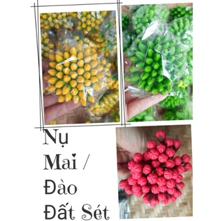 Nụ hoa mai/ đào đất sét