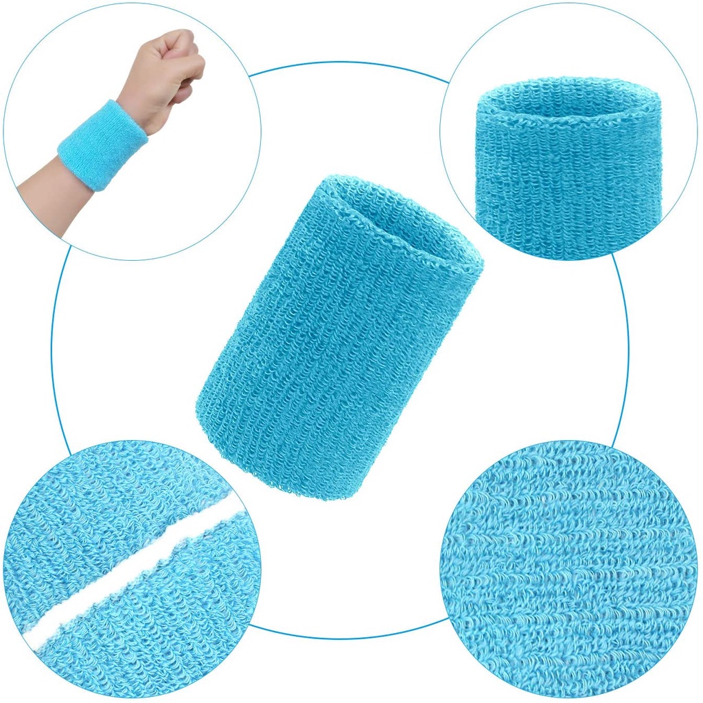 Băng quấn bảo vệ cổ tay bằng cotton thấm hút mồ hôi tiện dụng