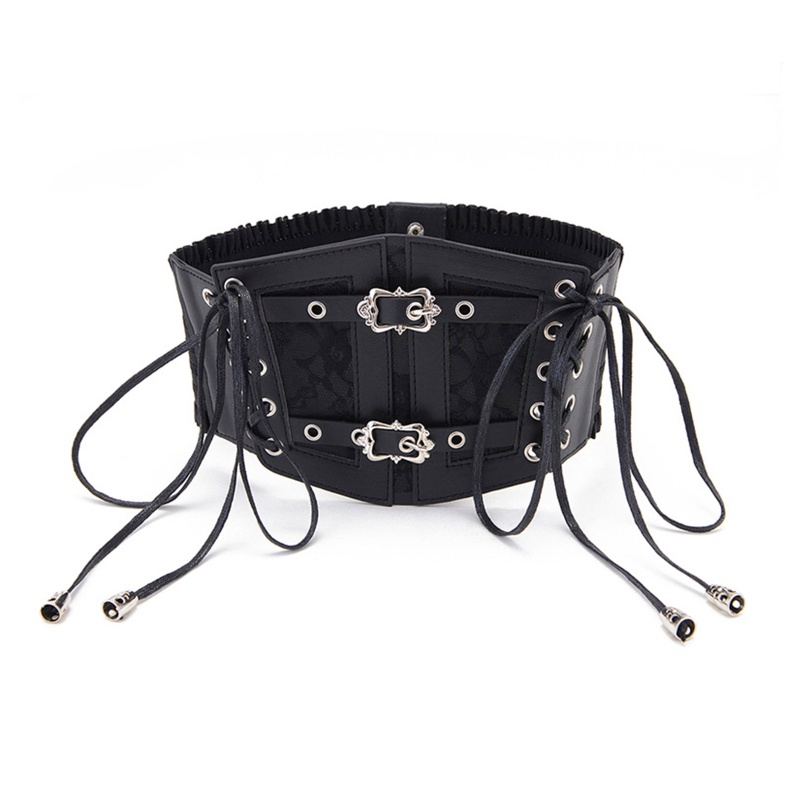 Đai Nịt Bụng Co Giãn Họa Tiết Ren Hoa Nâng Ngực Trang Trí Cho Nữ