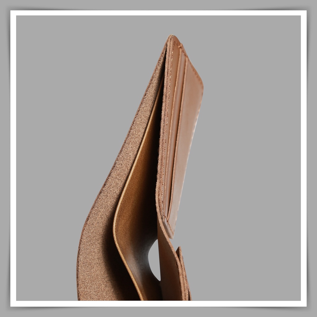 Ví da nam handmade da bò thật - Bảo hành 5 năm - Hàng chính hãng thương hiệu Longdo Leather - B03