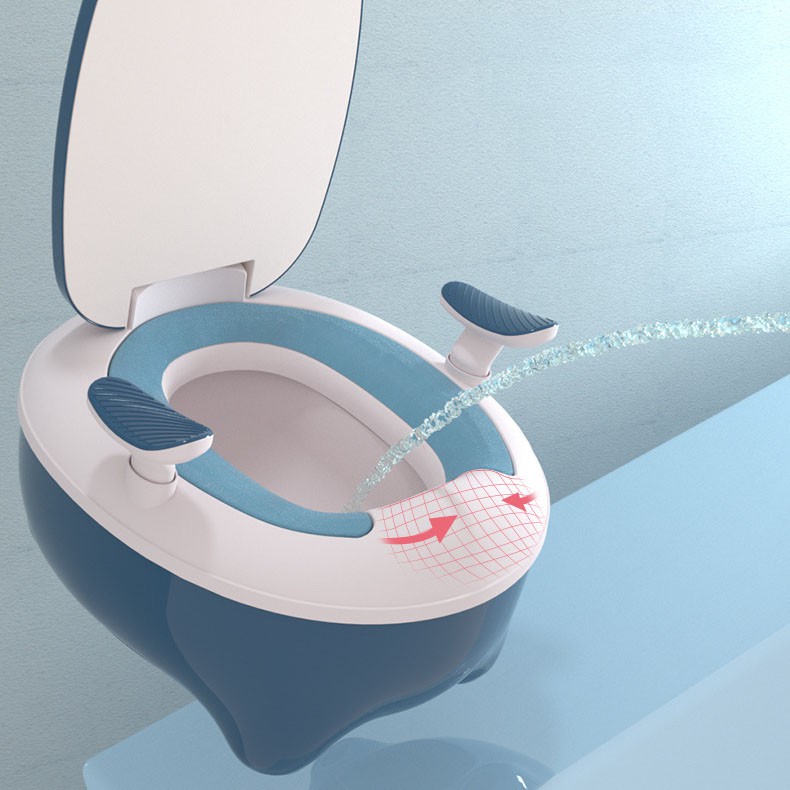 Bô cho bé đi vệ sinh hình chim cánh cụt (kèm cọ) mới nhất 2020