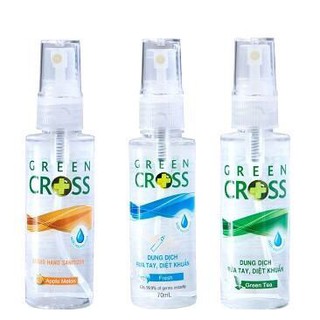 Xịt rửa tay khô Green cross 70ml