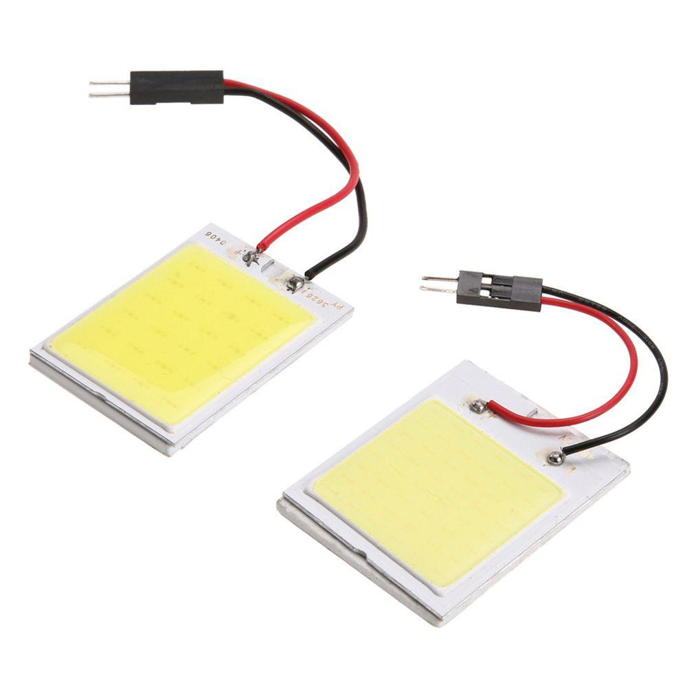 1 Đèn LED COB 31mm 36mm 39mm Festoon T10 Ánh Sáng Trắng Siêu Sáng Gắn Biển Số Xe Hơi