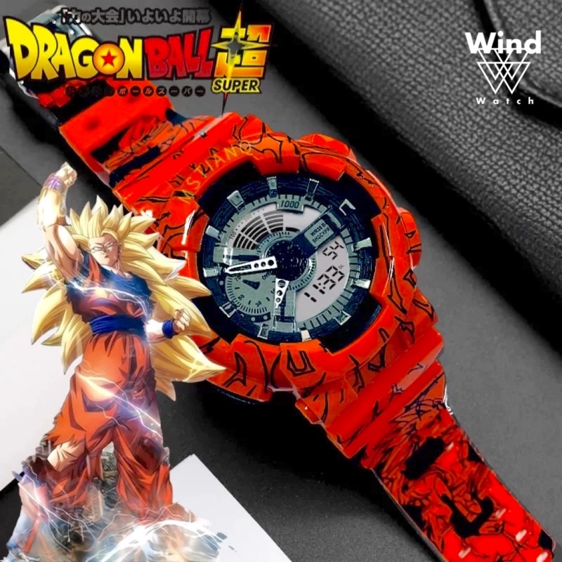 Đồng hồ thể thao SPORTS phiên bản ANIME, đồng hồ nam nữ chính hãng đa chức năng chống nước chống xước dây cao su