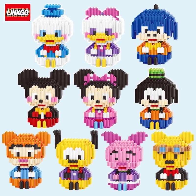 LEGO LẮP RÁP MÔ HÌNH 3 MINI ĐỘI CHÓ CỨU HỘ, MICKEY, BIỆT ĐỘI ANH HÙNG AVENGERS, ONE PIECE, HELLO KITTY