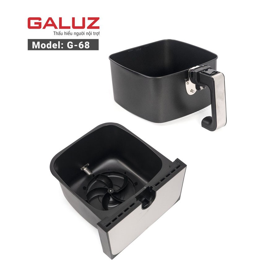 Nồi chiên không dầu Galuz model G-65 điện tử dung tích 5.5L, NHẬP KHẨU TỪ PHÁP [BẢO HÀNH 18 THÁNG]