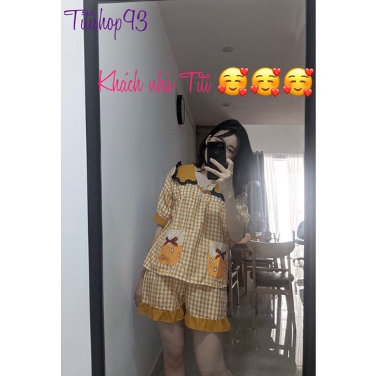 🔥[GIẢM SỐC]🔥Bộ đồ ngủ siêu dễ thương 🔥FREESHIP🔥Bộ ngủ lụa caro nơ tiểu thư phố bèo, siêu xinh, siêu mát/Titishop93 | BigBuy360 - bigbuy360.vn
