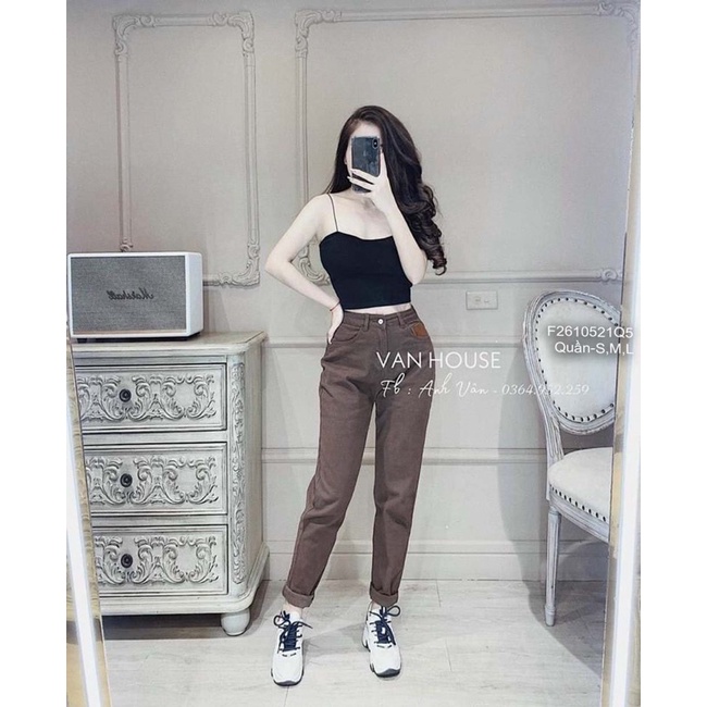 Quần bò nâu siêu đẹp