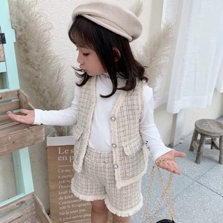 Set dạ đùi 3 chi tiết cho bé gái