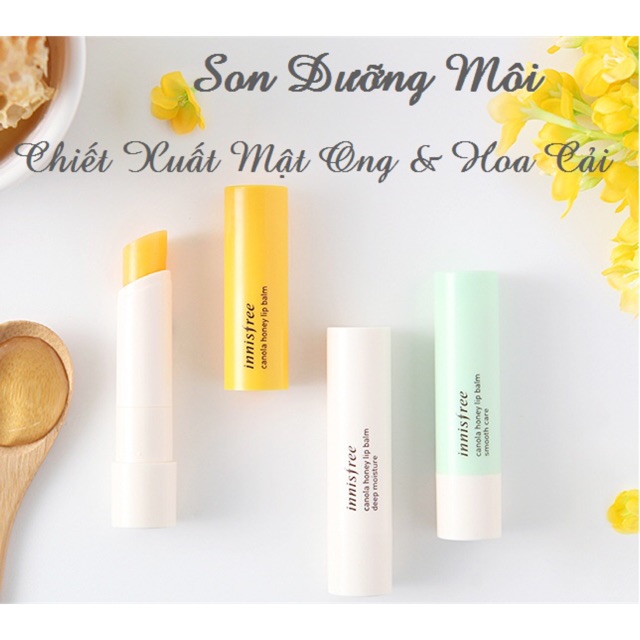 Son Dưỡng Môi Chiết Xuất Từ Mật Ong Và Tinh Dầu Cải – Innisfree