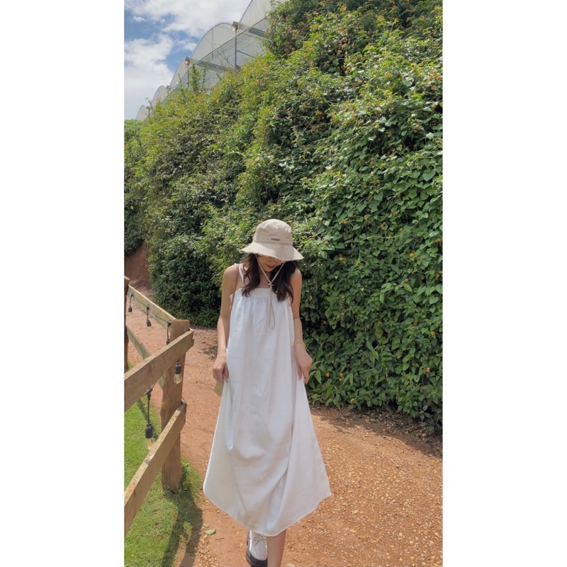 Đầm maxi 2 dây suông