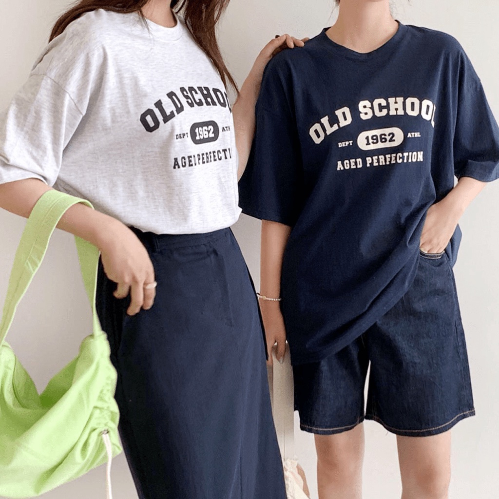 Mẫu Mới Áo Phông | Sale lớn Áo thun Nữ Oversize SCHOOL Cực Rẻ Cực Đẹp MB