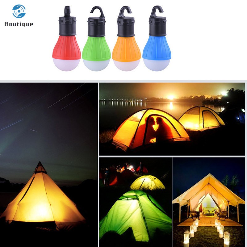 ✿♥▷ Mini Portable Tent Light LED Bulb Emergency Lamp Waterproof Hanging Hook Camping Flashlight