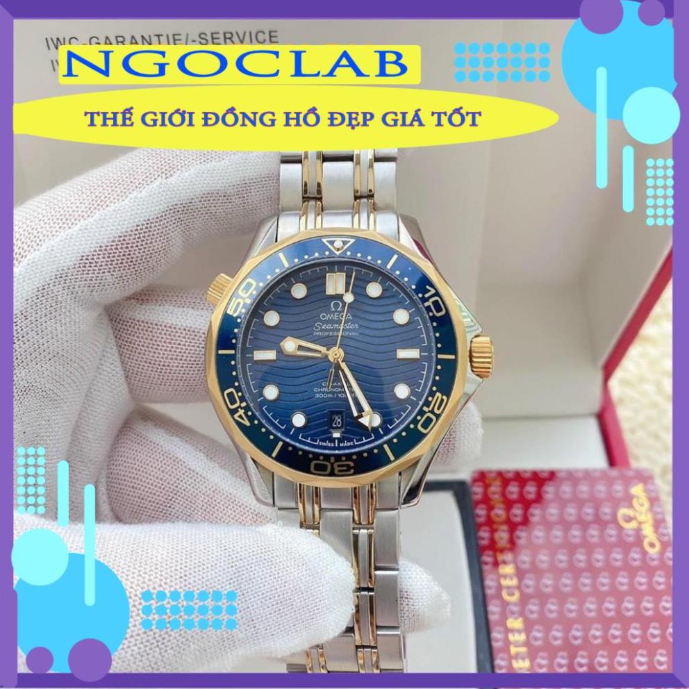 Đồng Hồ Nam Omega Seamaster - Cao Cấp - Chạy Cơ Tự Động Size 43mm NGOCLABWACH14