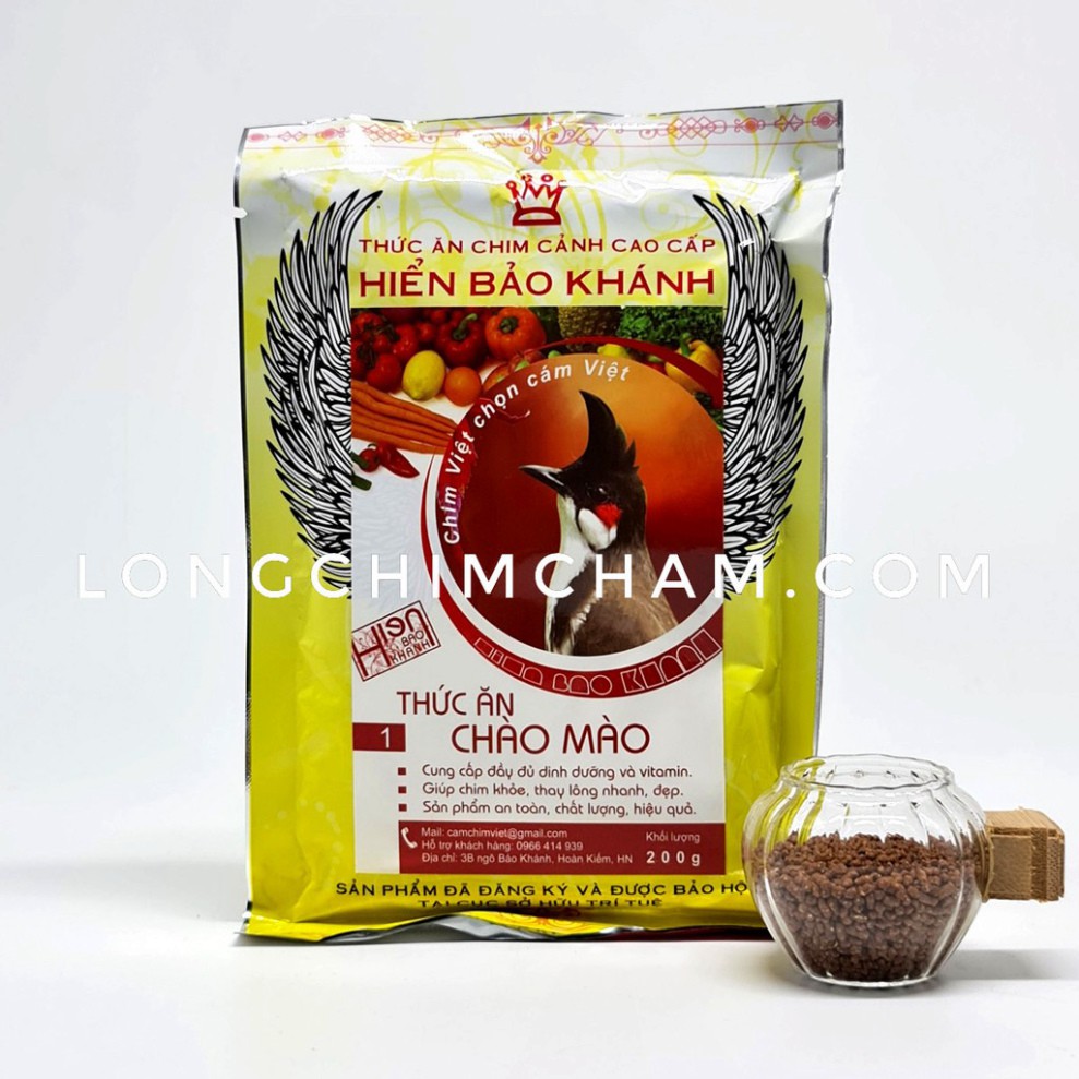 Cám chim chào mào Hiển Bảo Khánh số 1 - 200g (Dưỡng)