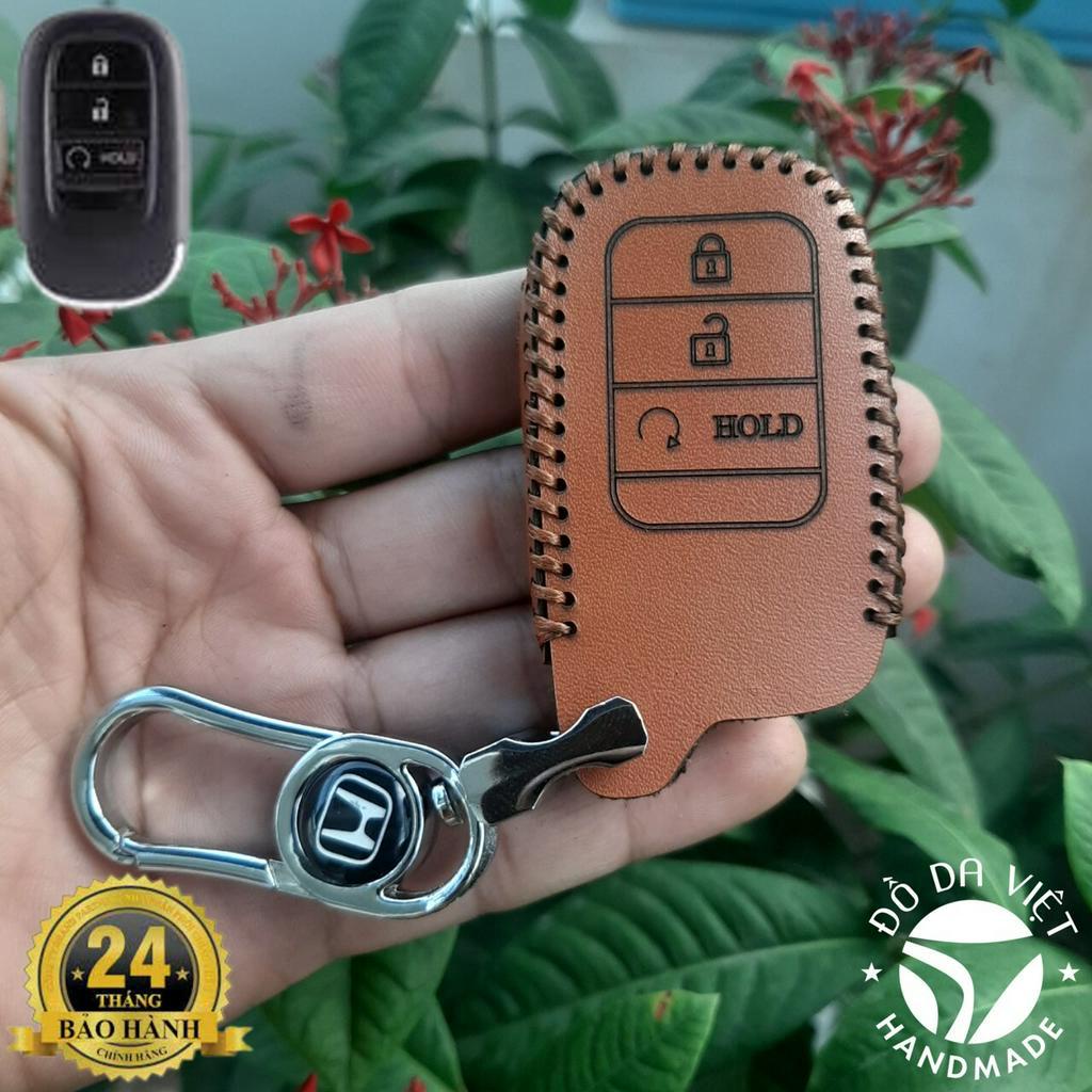 Bao da chìa khoá Honda HRV 2022 2023, HR-V all new L, RS da bò thật bảo hành 2 năm