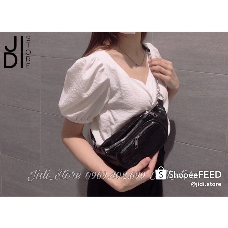 (Tặng 1 ví nhỏ) Túi da đeo chéo, khoác vai unisex cá tính trẻ trung, (Có Ảnh Thật ) thời trang Hàn Quốc TX02