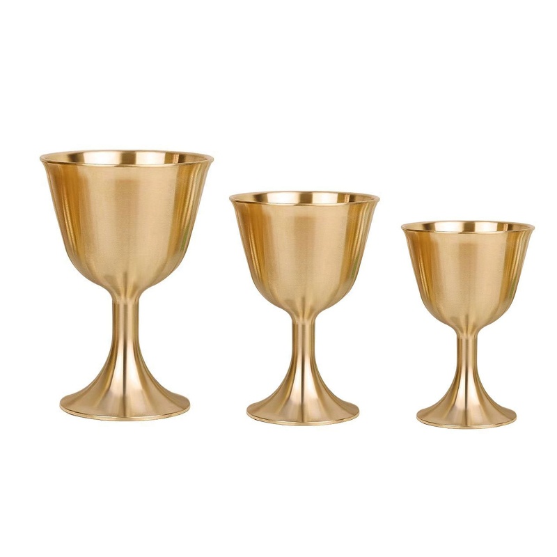 Ly Uống Rượu Bằng Đồng 3 Kích Cỡ Phong Cách Vintage Chất Lượng Cao