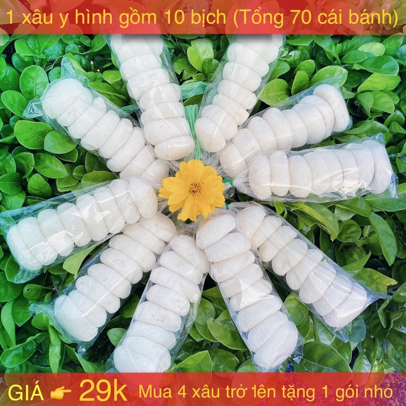 Bánh bao sữa tuổi thơ 1 xâu gồm 10 gói nhỏ(70 cái bánh) chỉ 29k