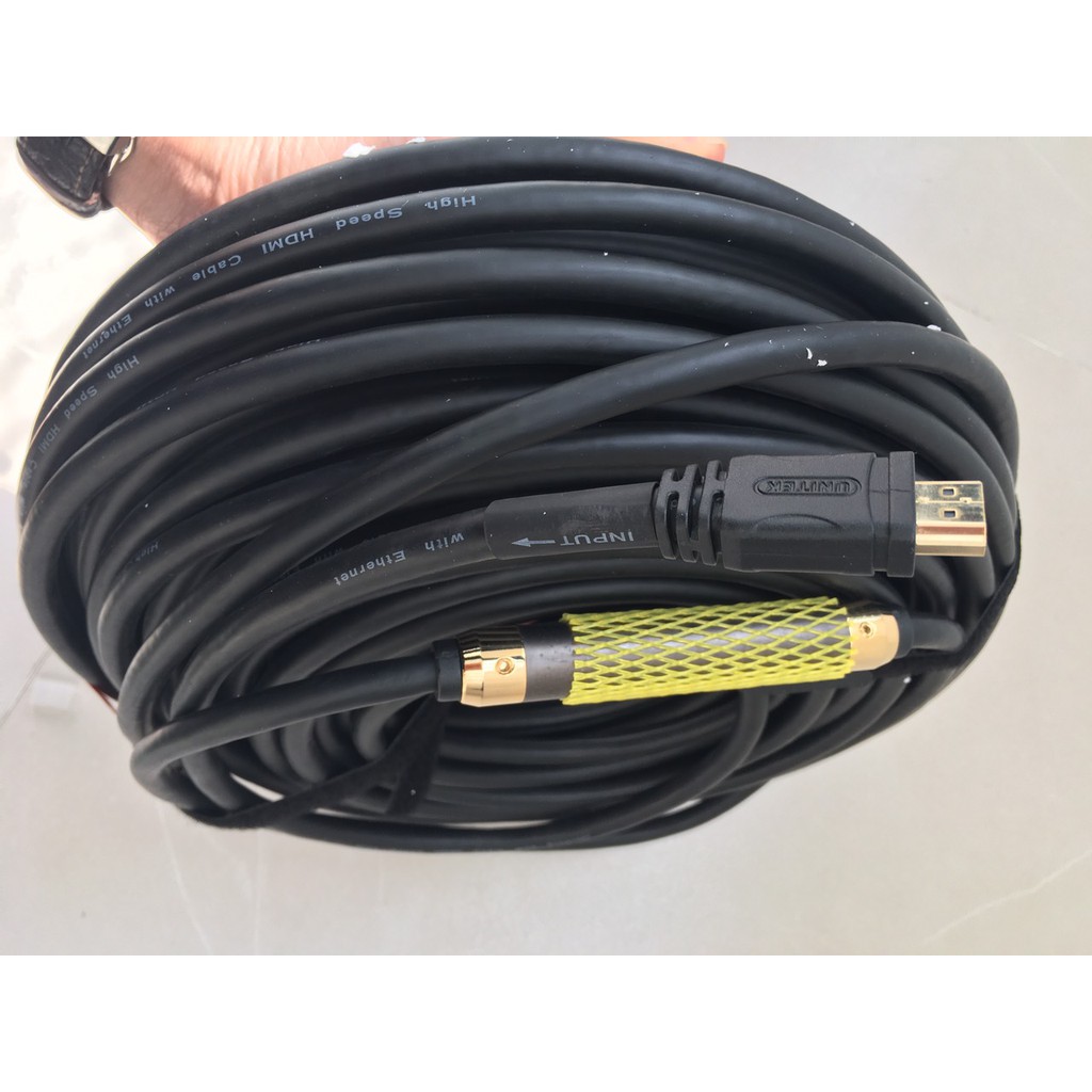 Cáp HDMI 50m Unitek Y-C174 FullHD chuẩn 1.4v hỗ trợ 4K*2K - Hãng phân phối