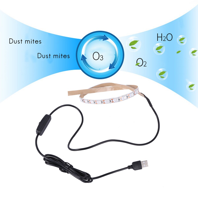 Dây Đèn LED UVC Khử Trùng 5V Có Góc Tiện Dụng