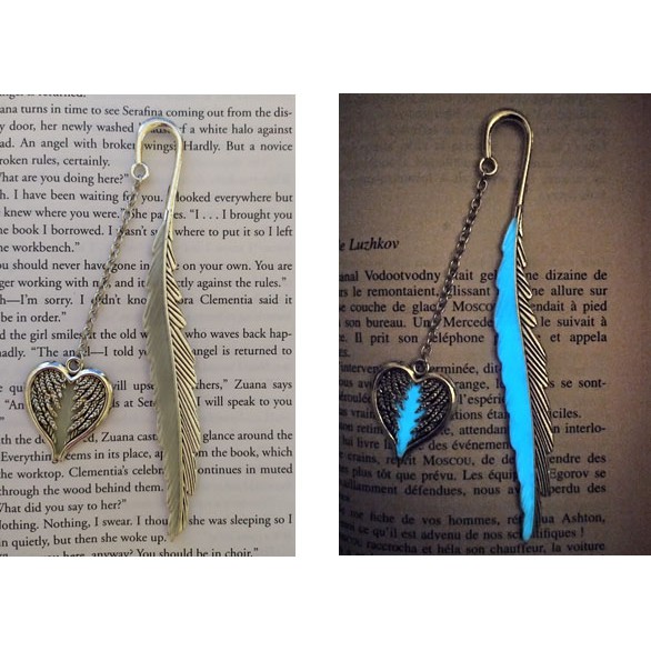 Bookmark dạ quang màu bạc