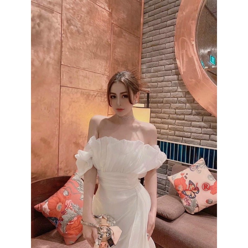 Đầm body trễ vai